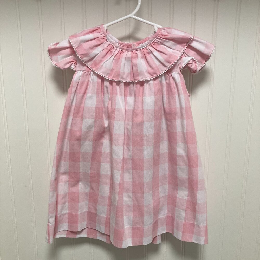The Beaufort Bonnet Company Dorothy Day Checkered Dress (pink and white)